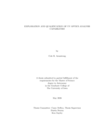 Exploration and qualification of UV optics analysis capabilities