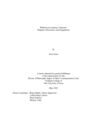 Platform governance tantrums:  disputes, discourses, and imaginaries