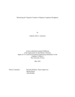 Monitoring the temporal variation of Riparian vegetation roughness