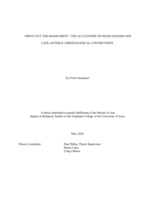 "Drive out the Manichees!":: the accusation of Manichaeism and late-antique christological controversy