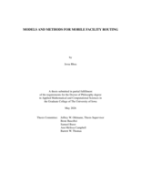 Models and methods for mobile facility routing