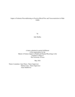 Impact of ischemic preconditioning on exercise blood flow and vasoconstriction in older adults