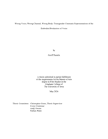 Wrong voice, wrong channel, wrong body: transgender cinematic representations of the embodied production of voice
