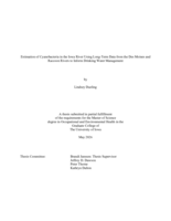 Estimation of cyanobacteria in the Iowa River using long-term data from the Des Moines and Raccoon Rivers to inform drinking water management