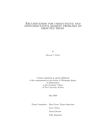 Recursiveness for commutative and noncommutative moment problems on directed trees
