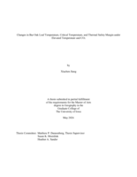 Changes in bur oak leaf temperature, critical temperature, and thermal safety margin under elevated temperature and CO2