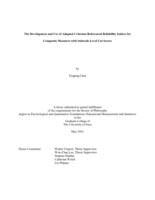 The development and use of adapted criterion-referenced reliability indices for composite measures with subscale-level cut scores