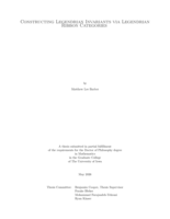 Constructing Legendrian invariants via Legendrian ribbon categories