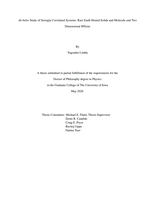Ab Initio study of strongly correlated systems: rare earth hosted solids and molecule and two dimensional MXene