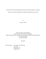 Fourth and goal: observing organizational change by examining the addition of a football program as an enrollment management strategy at NAIA colleges and universities