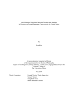 (im)Politeness negotiated between teachers and students  in Korean as a foreign language classrooms in the United States
