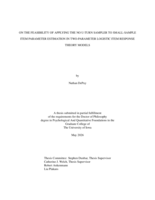 On the feasibility of applying the No U-Turn Sampler to small-sample item parameter estimation in two-parameter logistic item response theory models