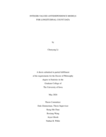 Integer-valued antedependence models for longitudinal count data
