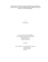 Efficient computation for Bayesian model averaging in linear regression models with heavy-tailed errors