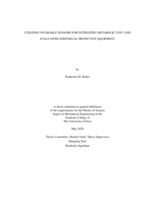 Utilizing wearable sensors for estimating metabolic cost and evaluating individual protective equipment