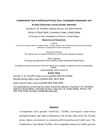 Collaborative Care in Affirming Primary Care: Comparable Depression and Anxiety Outcomes Across Gender Identities