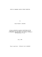 Effect of boundary layer on thrust deduction 