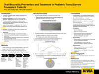 Oral Mucositis Prevention and Treatment in Pediatric Bone Marrow Transplant Patients