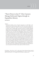 "There's Power in that Y": How Gaymers Manage Imbricated Stigma through an Equipollent Identity