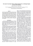 The Sound of Leadership: Effective Public Speaking Draws on Ethological Signals Associated With Authority