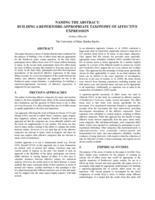 Naming the abstract: Building a repertoire-appropriate taxonomy of affective expression