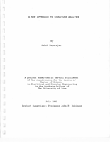 A New Approach to Signature Analysis