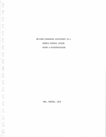 On-line parameter adjustment in a simple control system using a microprocessor: A final report of 547:198 Individual Investigation in partial fulfillment of the requirements for the degree of Master of Science in Electrical and Computer Engineering, in the Graduate College of The University of Iowa