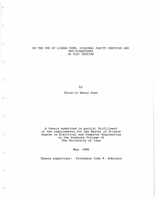 On the use of linear sums, diagonal parity checking and two signatures in VLSI testing