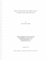 Design of strictly positive real transfer functions for adaptive output error identification