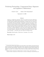 Predicting Partnerships: Congressional Issue Alignment and Legislative Collaboration